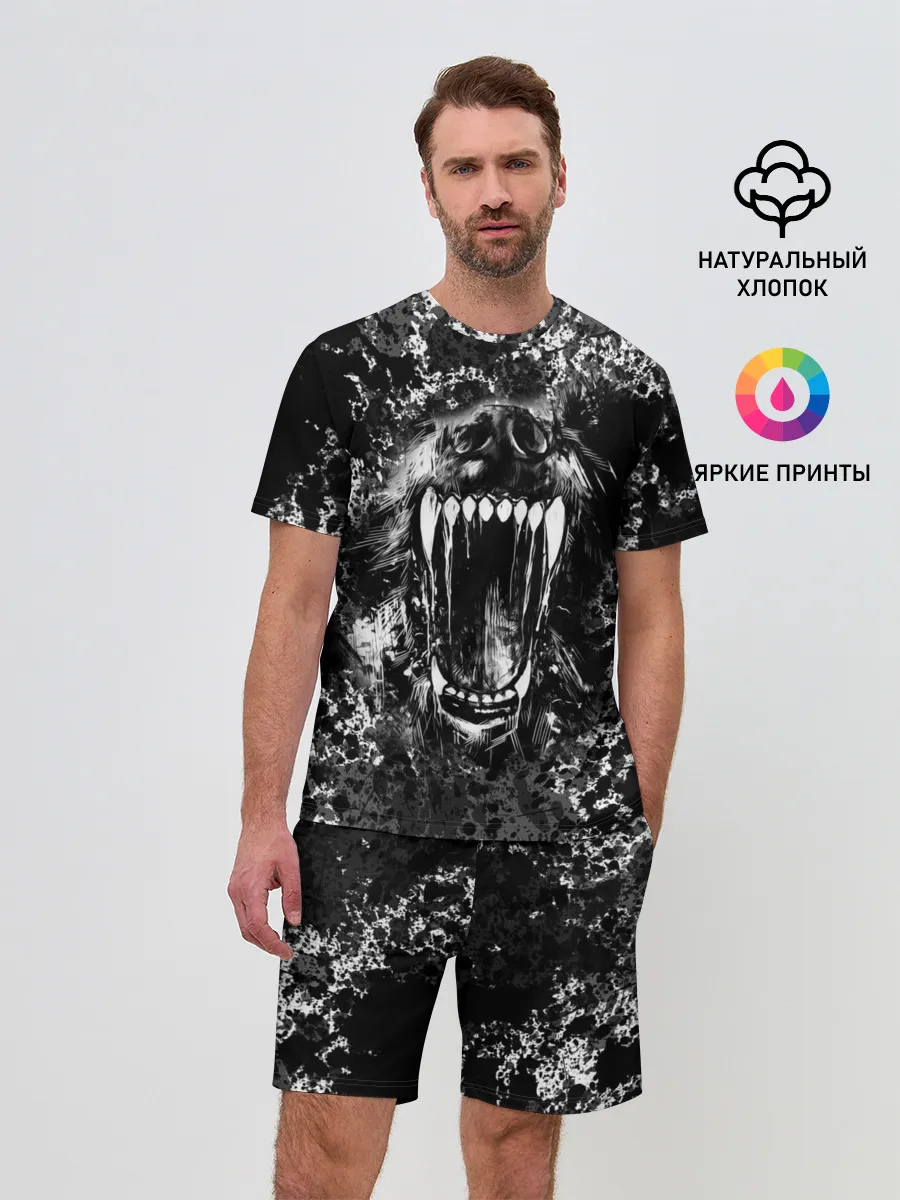 Мужской костюм с шортами / Волчья пасть