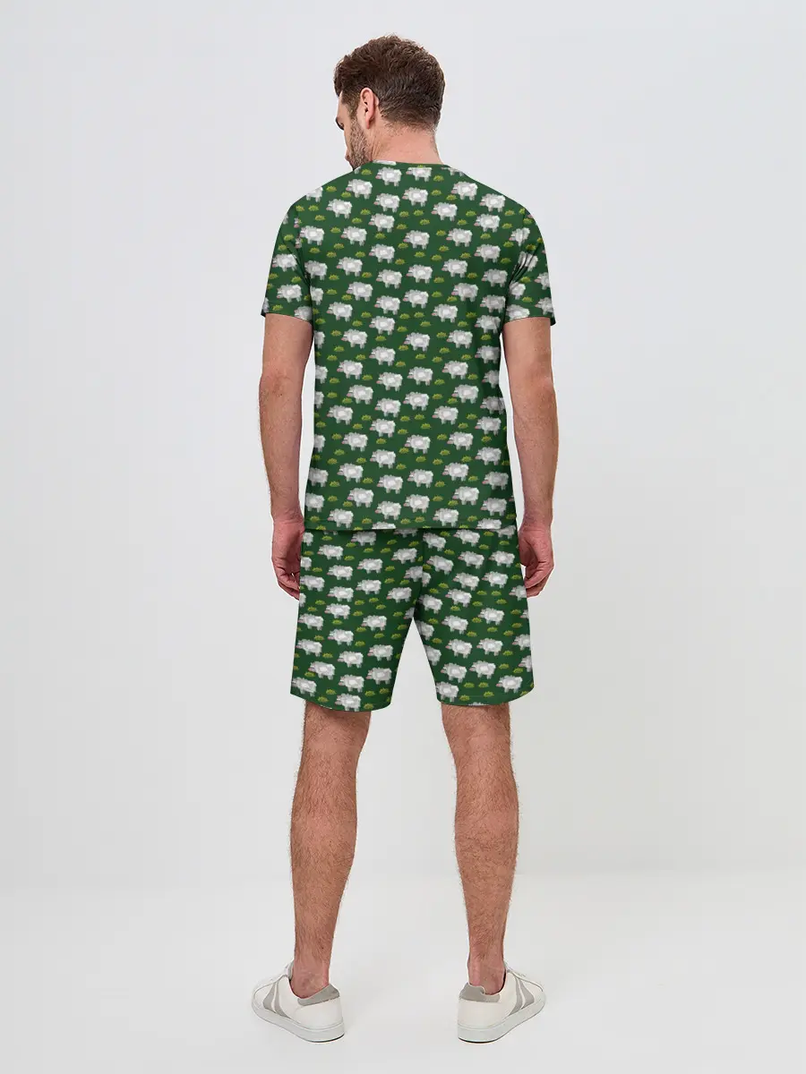 Мужской костюм с шортами / Овечки