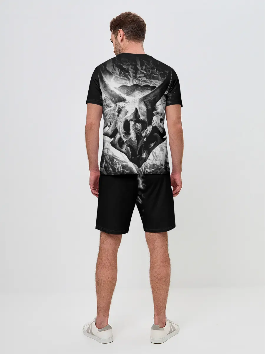 Мужской костюм с шортами / Трицератопс | Динозавр