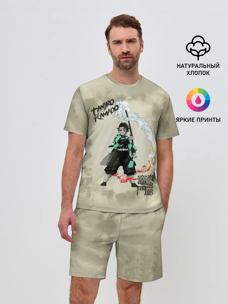 Мужской костюм с шортами / Tanjiro Kamado Kimetsu no Yaiba