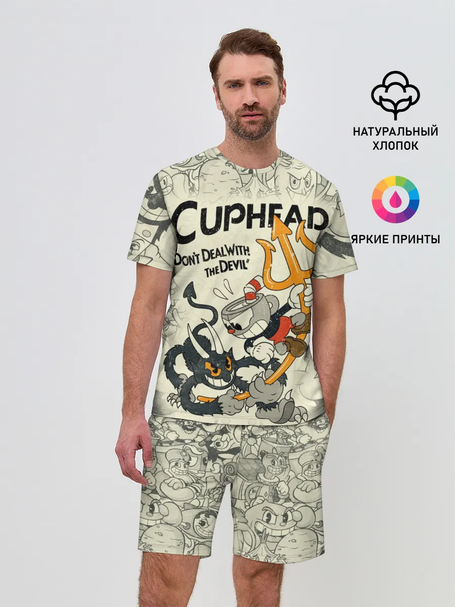 Мужской костюм с шортами / Cuphead and Devil