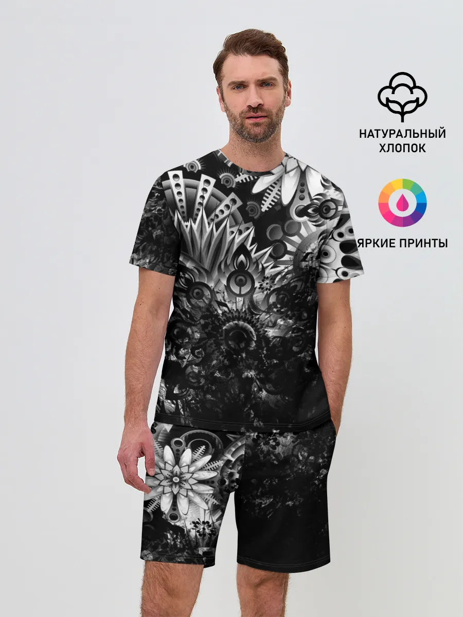 Мужской костюм с шортами / Floral Pattern