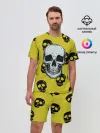 Мужской костюм с шортами / Yellow Skulls