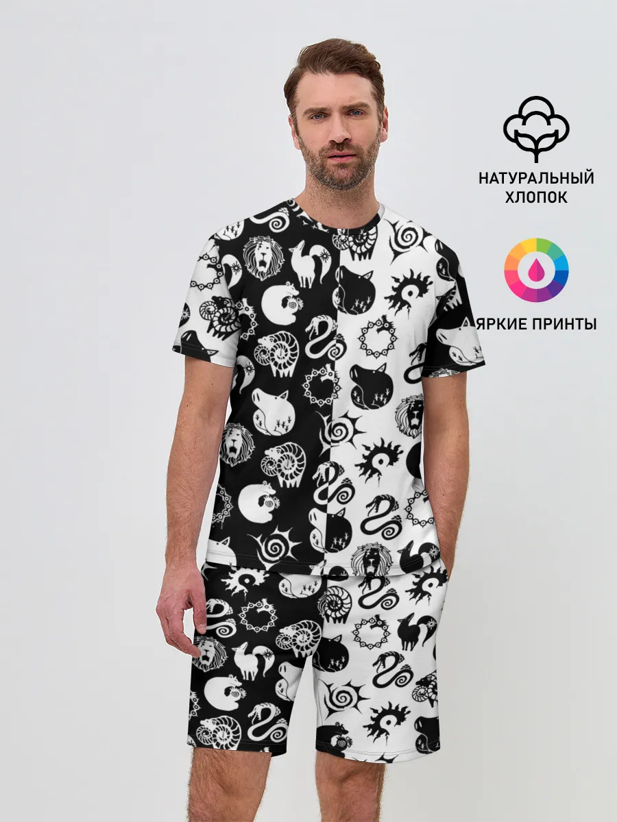 Мужской костюм с шортами / ЭМБЛЕМЫ 7 СМЕРТНЫХ ГРЕХОВ