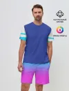 Мужской костюм с шортами / NEON GRADIENT FITNESS UNIFORM