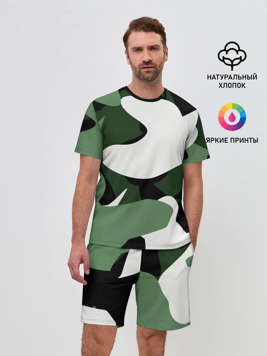 Мужской костюм с шортами / Камуфляж