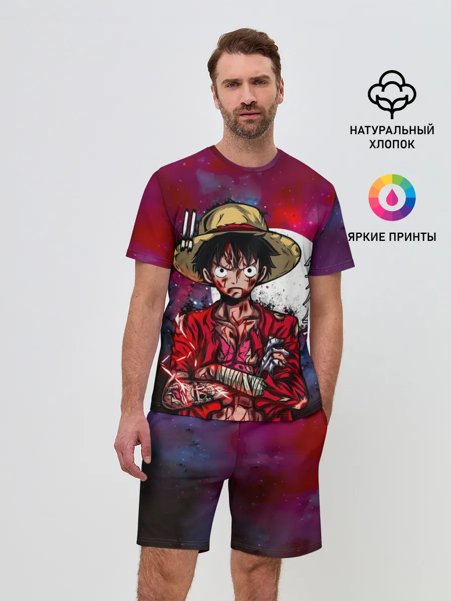 Мужской костюм с шортами / Луффи One Piece. Большой куш