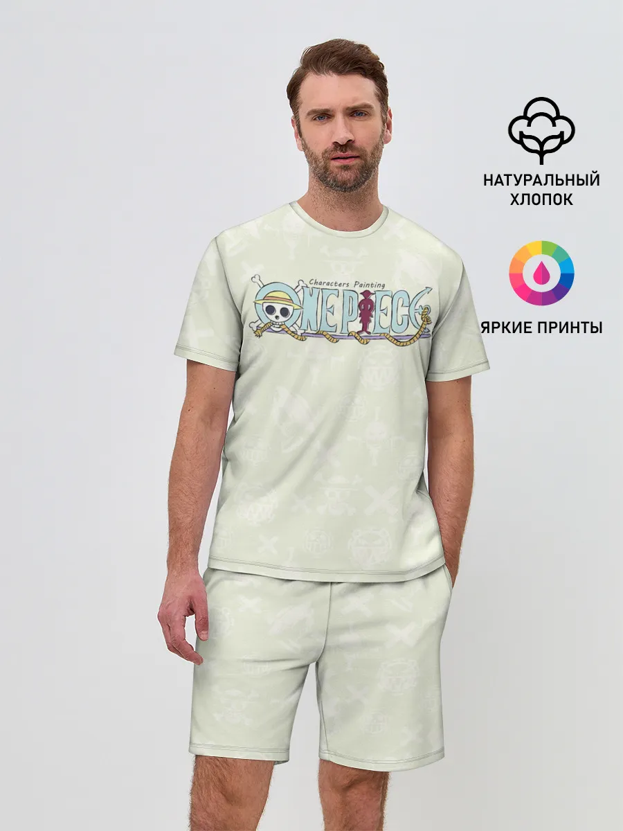 Мужской костюм с шортами / Эмблемы One Piece. Большой куш