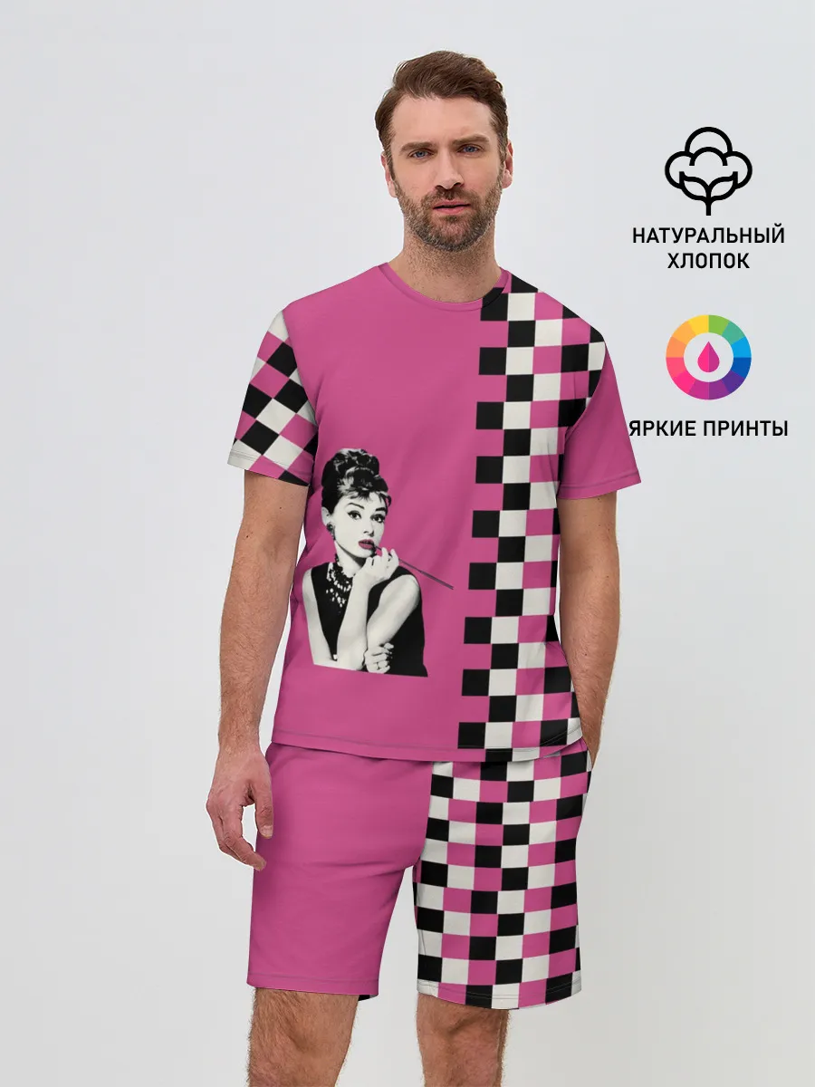 Мужской костюм с шортами / Энди Уорхолл. Одри Хебберн