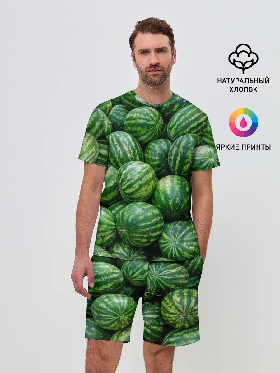 Мужской костюм с шортами / Арбузы
