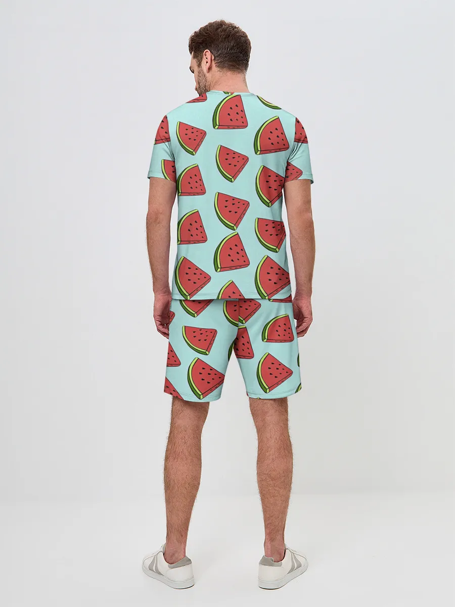 Мужской костюм с шортами / Дольки арбузов