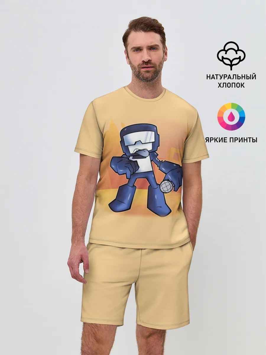 Мужской костюм с шортами / Friday Night Funkin Танкист