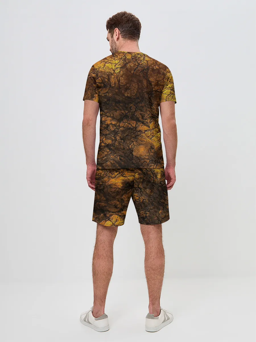 Мужской костюм с шортами / Абстрактный узор текстура