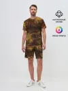 Мужской костюм с шортами / Абстрактный узор текстура