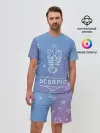 Мужской костюм с шортами / Знак Скорпион