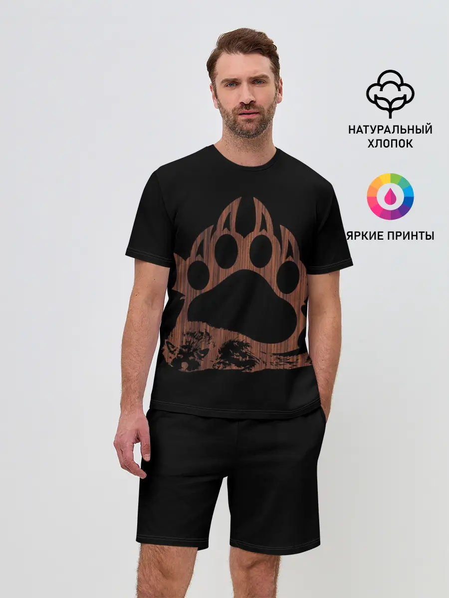 Мужской костюм с шортами / Wolf Wood Style