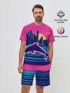 Мужской костюм с шортами / Ретро дельфин