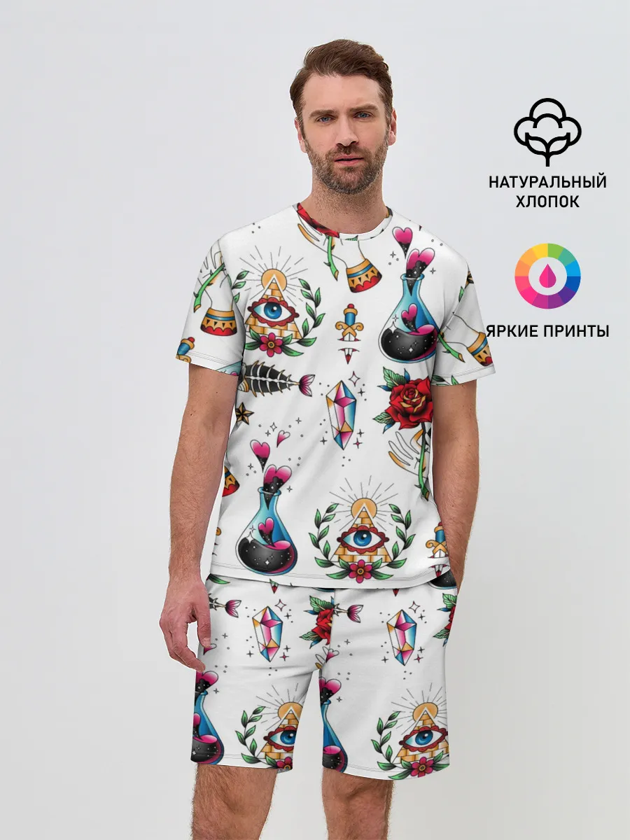 Мужской костюм с шортами / Old school tattoo