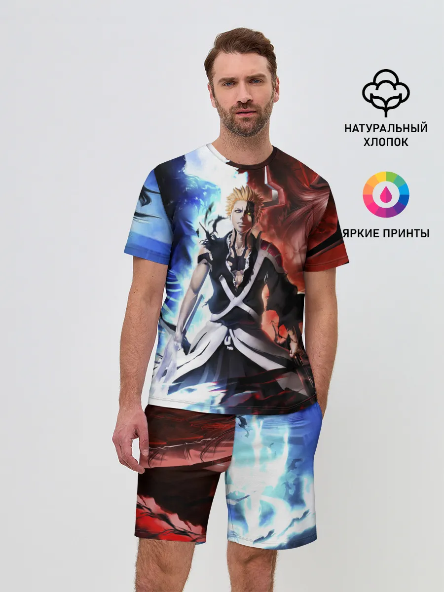 Мужской костюм с шортами / Bleach Ichigo Kurosaki