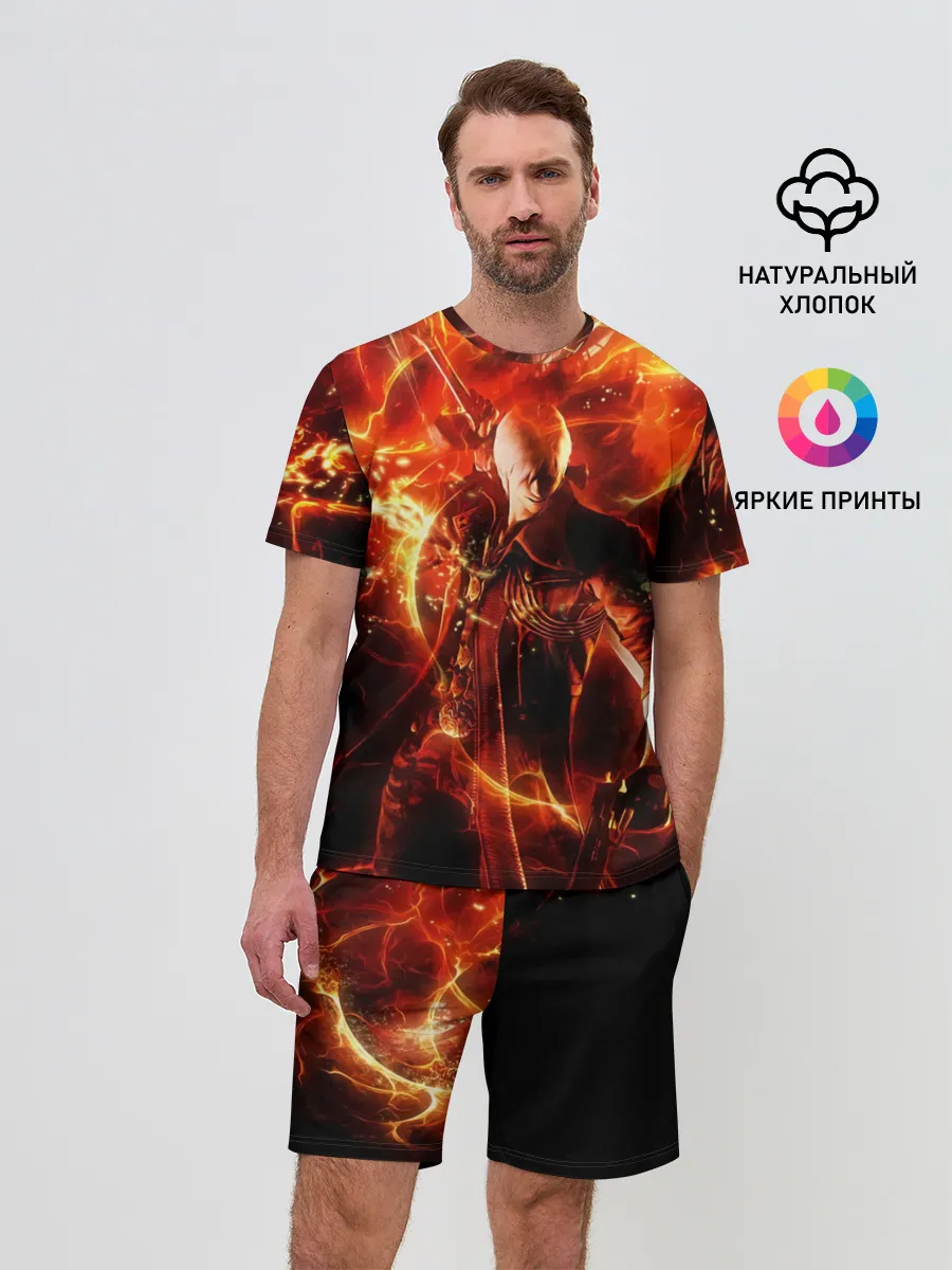 Мужской костюм с шортами / Данте в огне