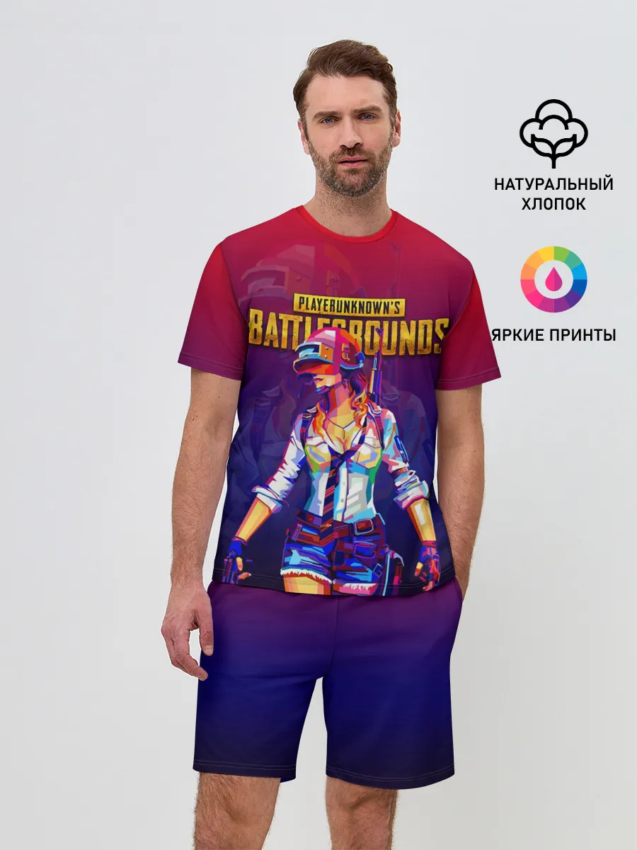 Мужской костюм с шортами / PUBG GIRL / ПАБГ ДЕВУШКА