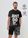 Мужской костюм с шортами / JUST DO IT / ПРОСТО СДЕЛАЙ ЭТО