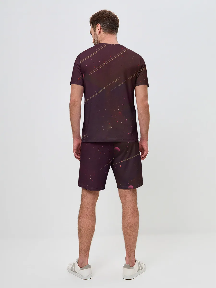 Мужской костюм с шортами / Космос