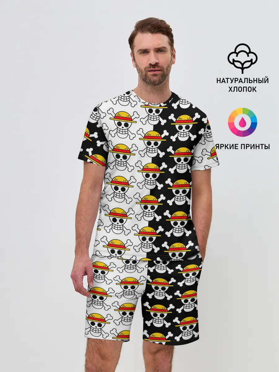 Мужской костюм с шортами / ONE PIECE / ВАН ПИС / УЗОР