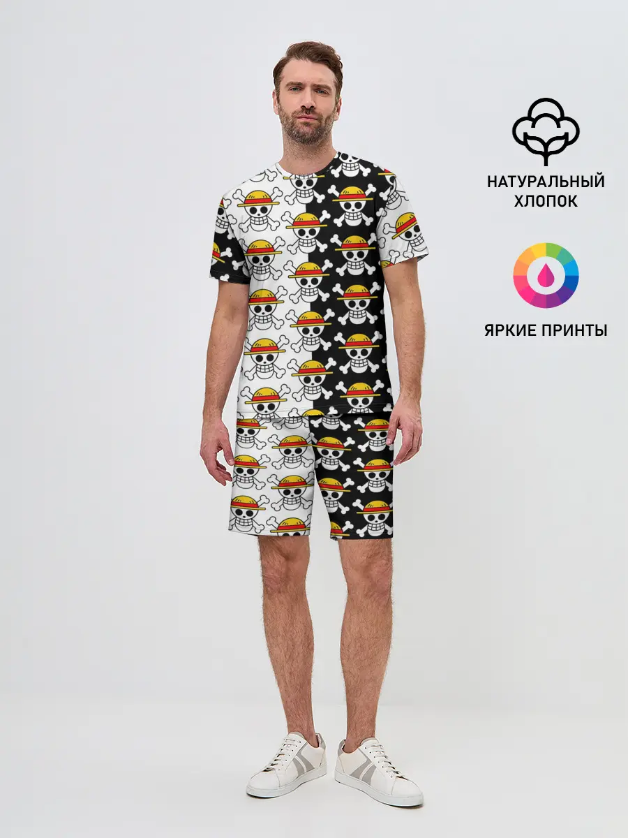 Мужской костюм с шортами / ONE PIECE / ВАН ПИС / УЗОР
