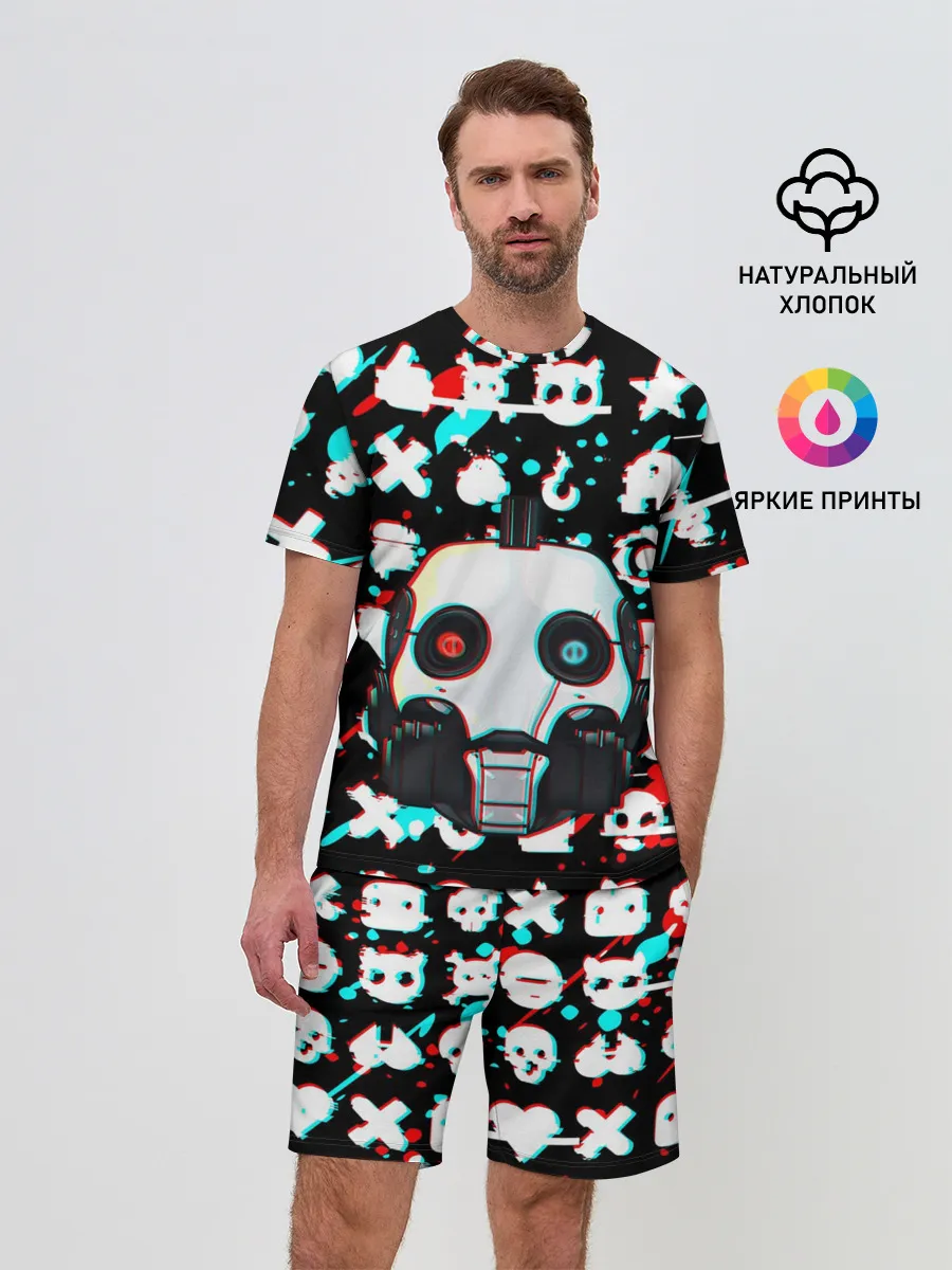 Мужской костюм с шортами / ЛЮБОВЬ СМЕРТЬ И РОБОТЫ / ГЛИТЧ