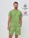 Мужской костюм с шортами / Смайлы Лягушки