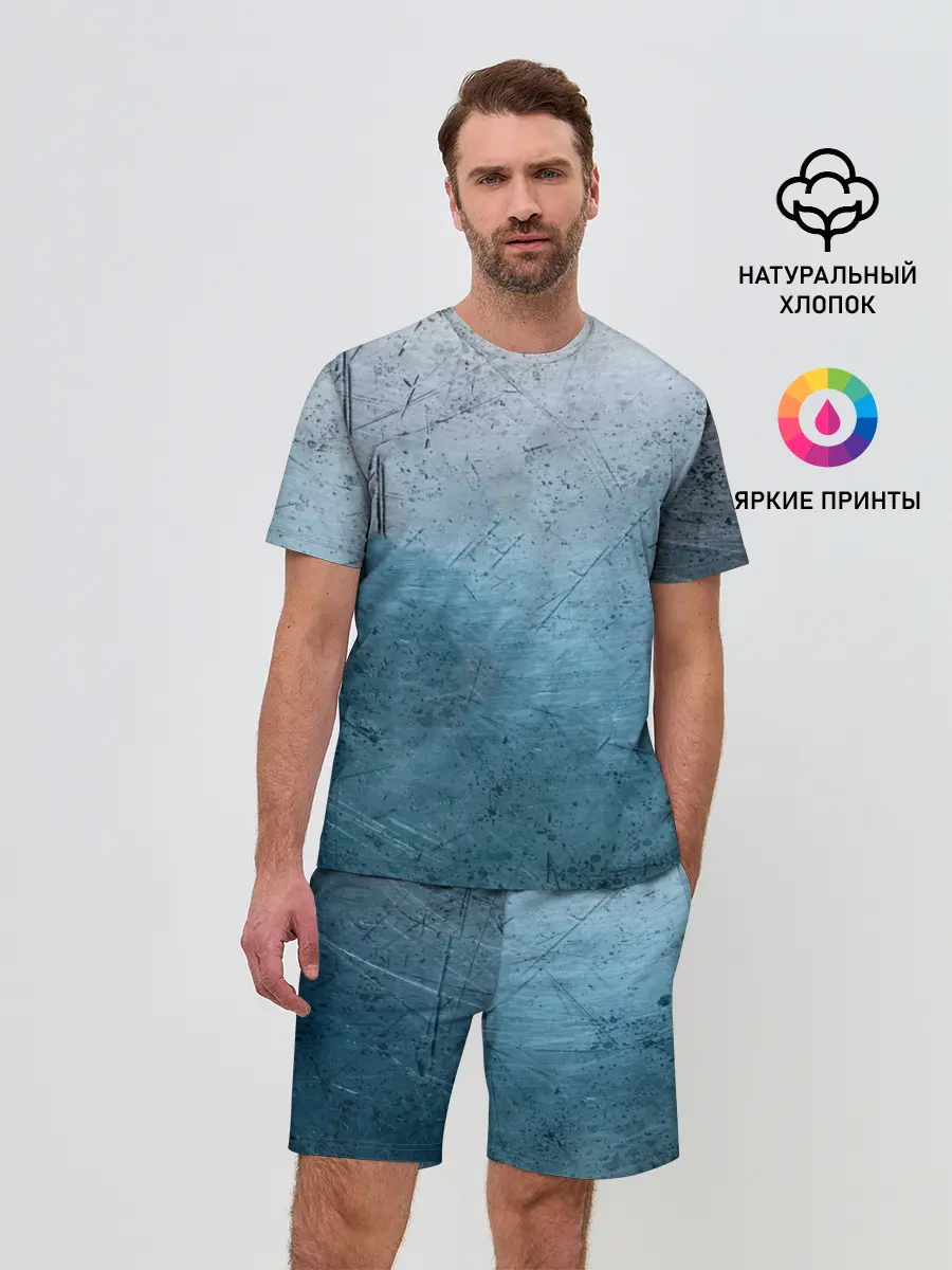 Мужской костюм с шортами / Blue Glass