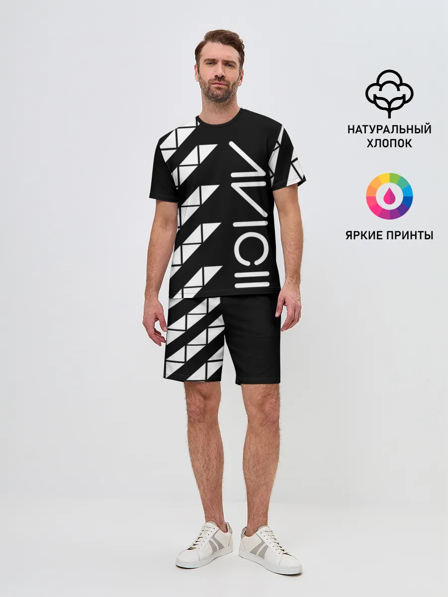 Мужской костюм с шортами / AVICII ГЕОМЕТРИЯ