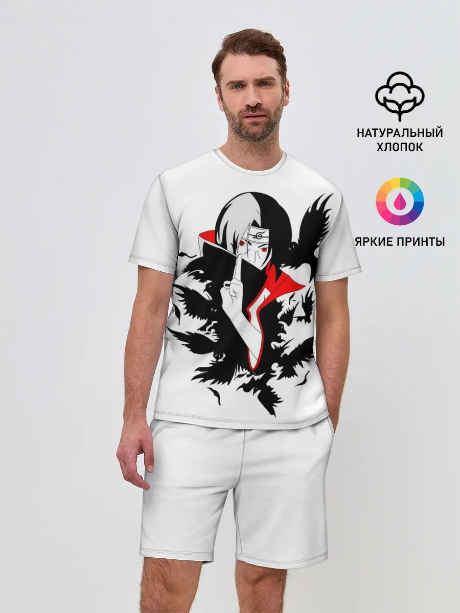 Мужской костюм с шортами / Человек и вороны аниме