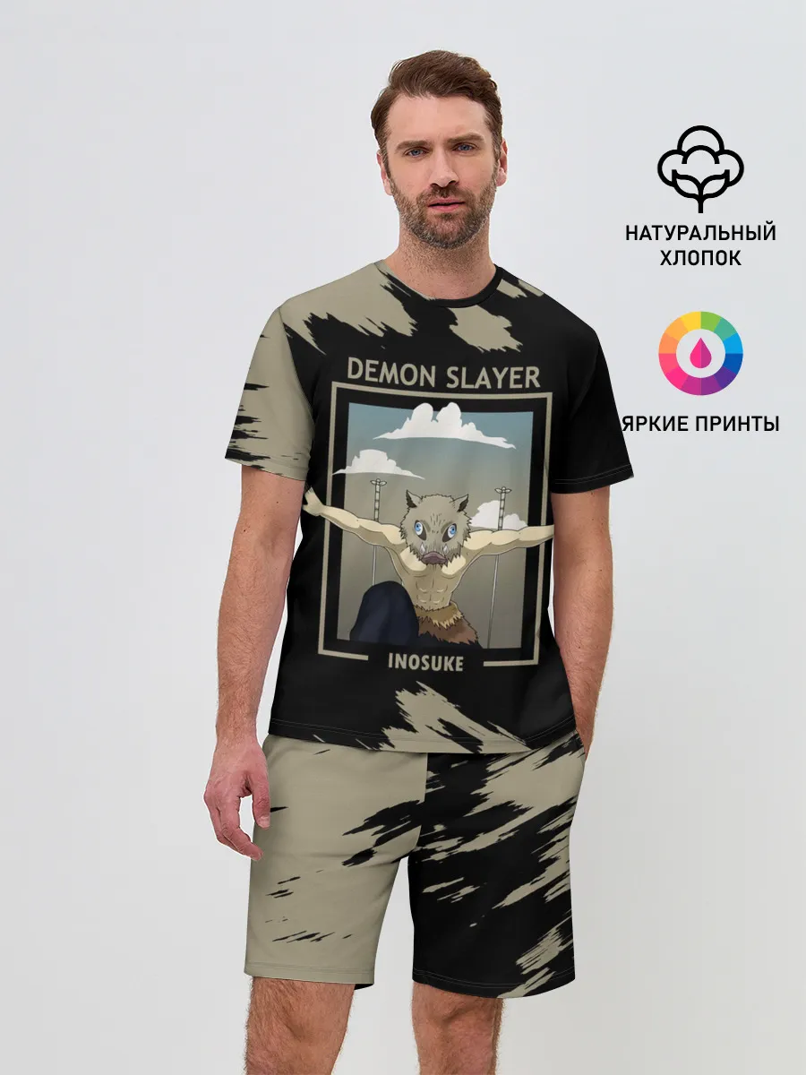 Мужской костюм с шортами / DEMON SLAYER INOSUKE