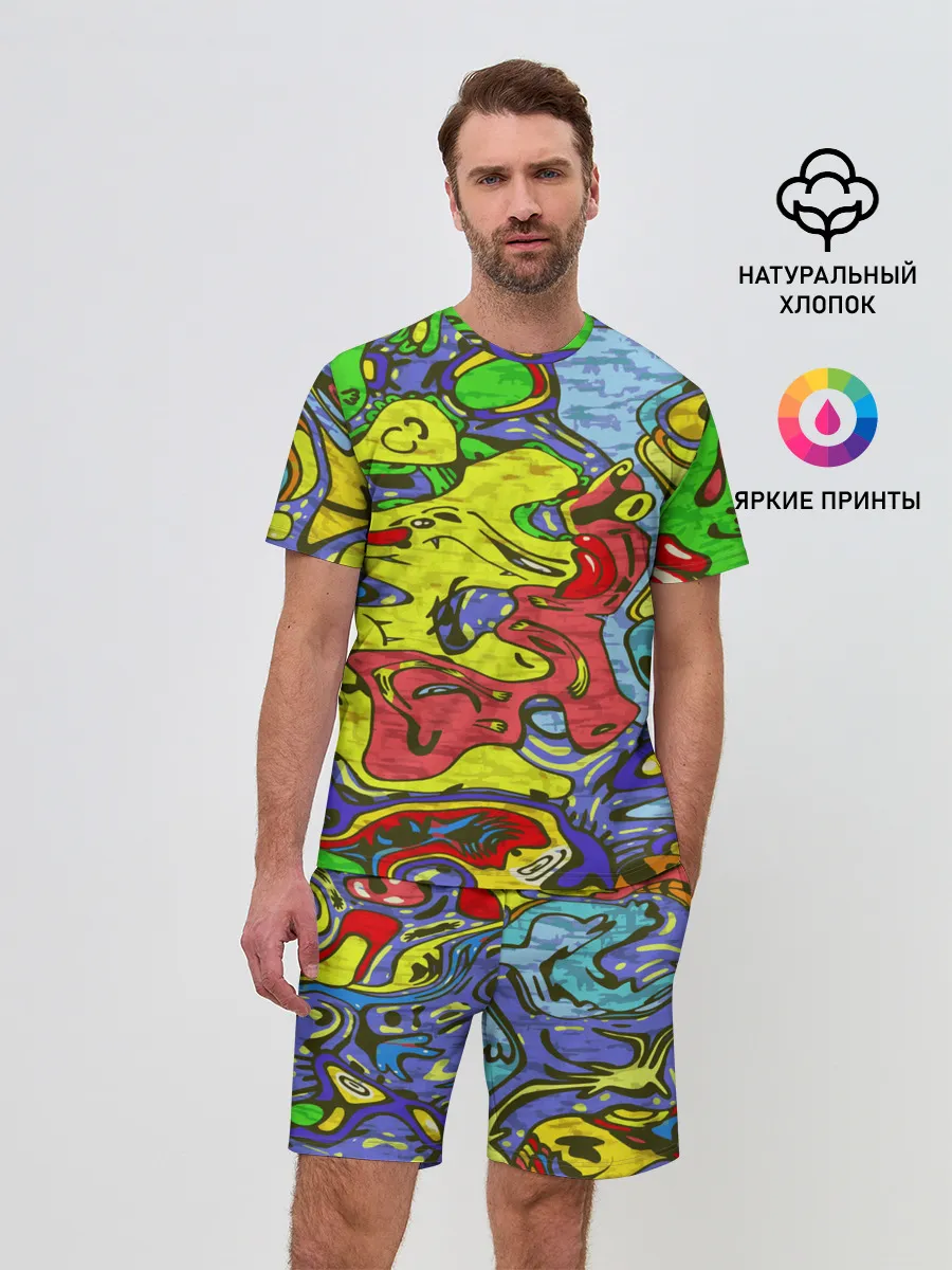 Мужской костюм с шортами / Multicolored