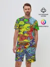 Мужской костюм с шортами / Multicolored