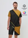Мужской костюм с шортами / 3D BLACK & GOLD