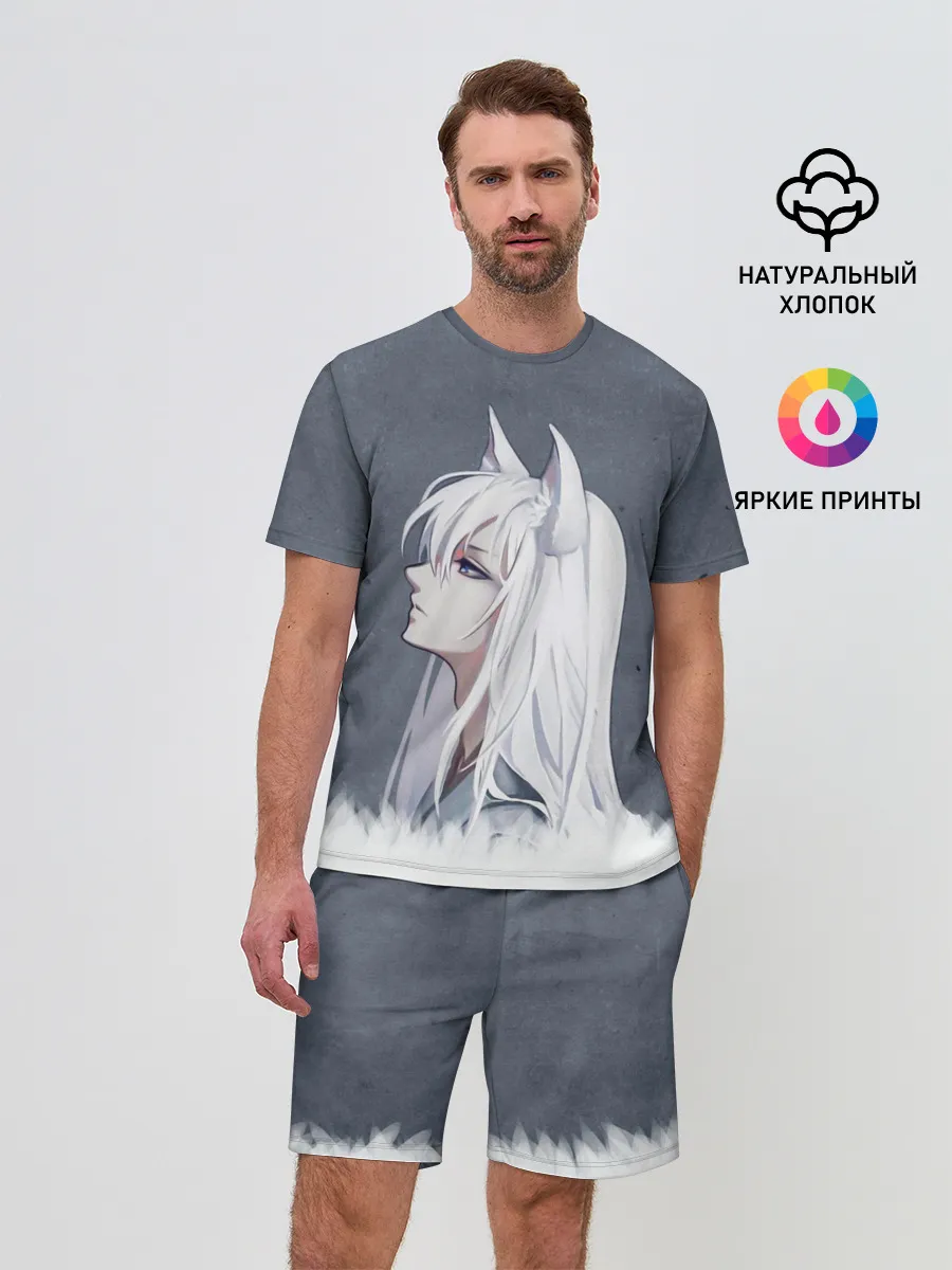 Мужской костюм с шортами / Демон-лис Томоэ