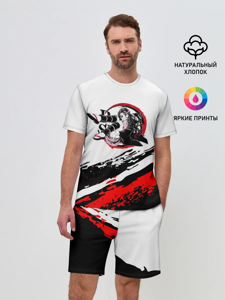 Мужской костюм с шортами / Незуко Камадо | Клинок, рассекающий демонов