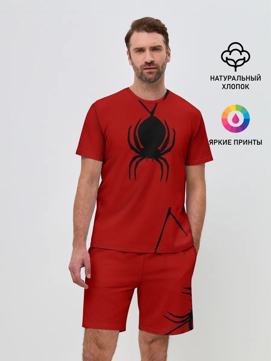 Мужской костюм с шортами / Паук 3D