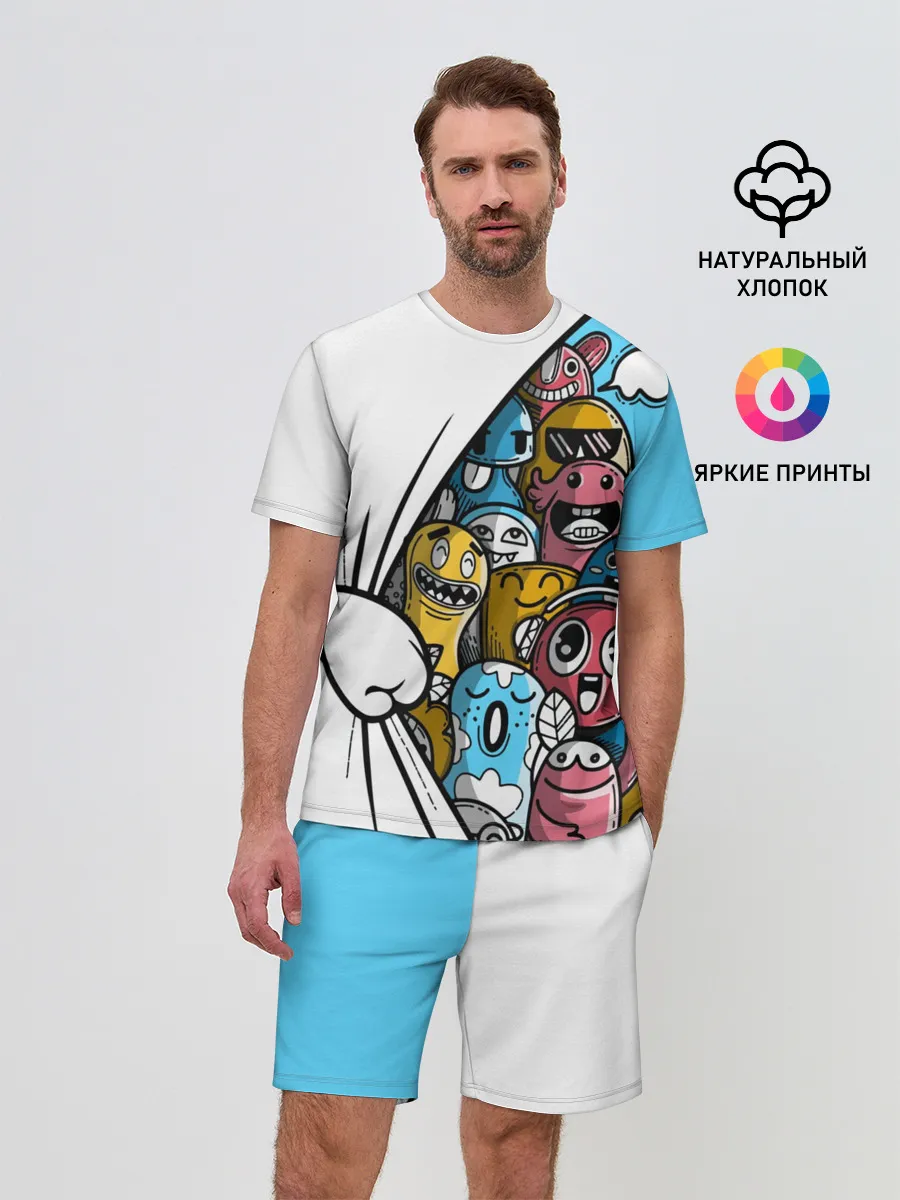 Мужской костюм с шортами / Монстрики