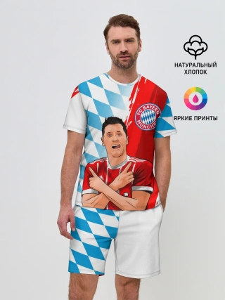 Мужской костюм с шортами / РОБЕРТ ЛЕВАНДОВСКИ / БАВАРИЯ