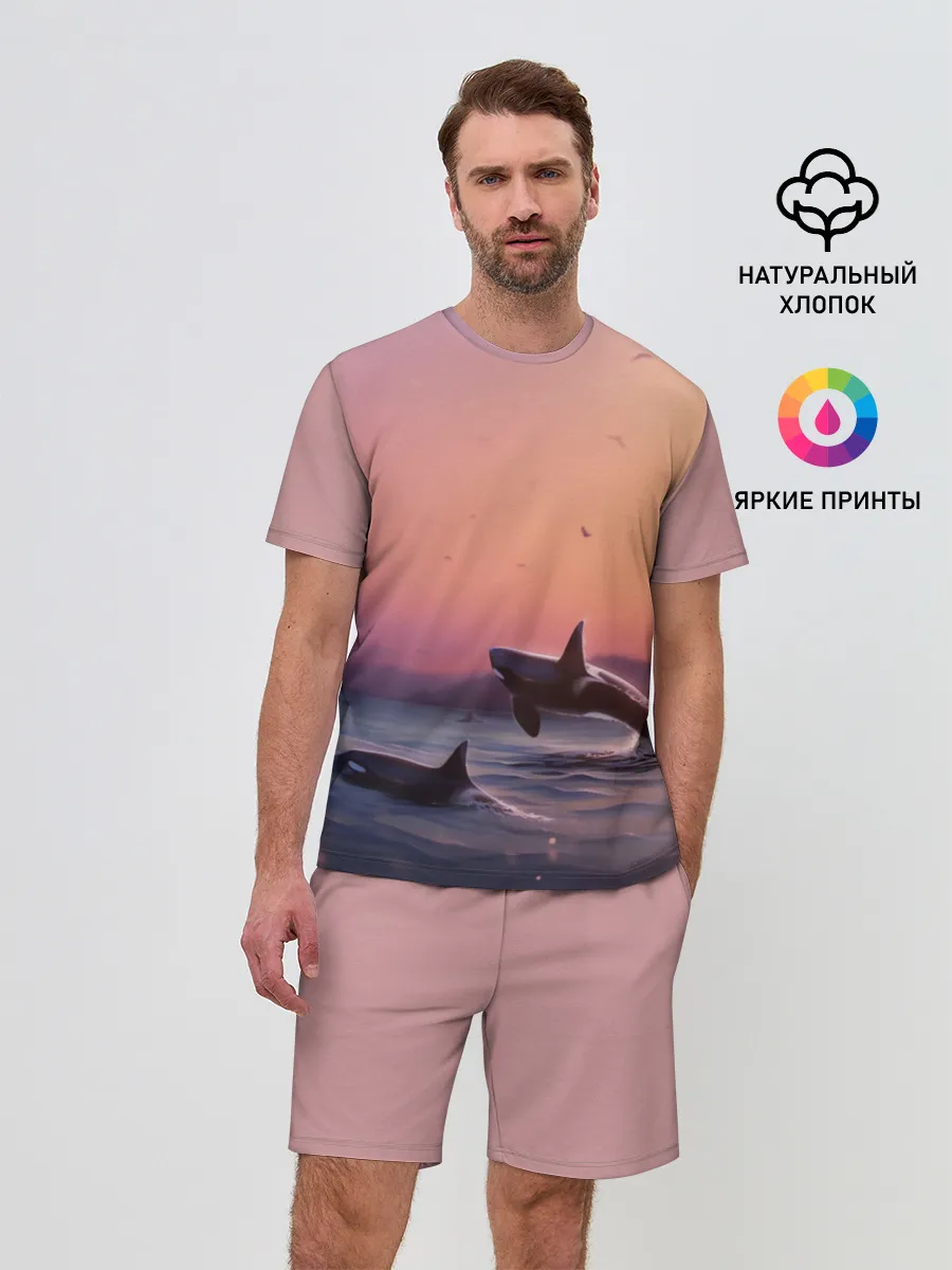 Мужской костюм с шортами / касатки