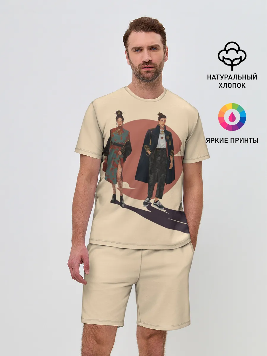 Мужской костюм с шортами / Катара и Сокка