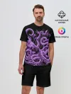 Мужской костюм с шортами / Фиолетовый Кракен