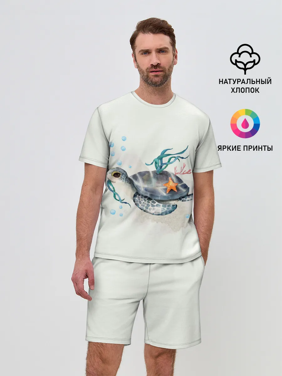 Мужской костюм с шортами / черепашка