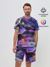 Мужской костюм с шортами / Коралловые рыбки
