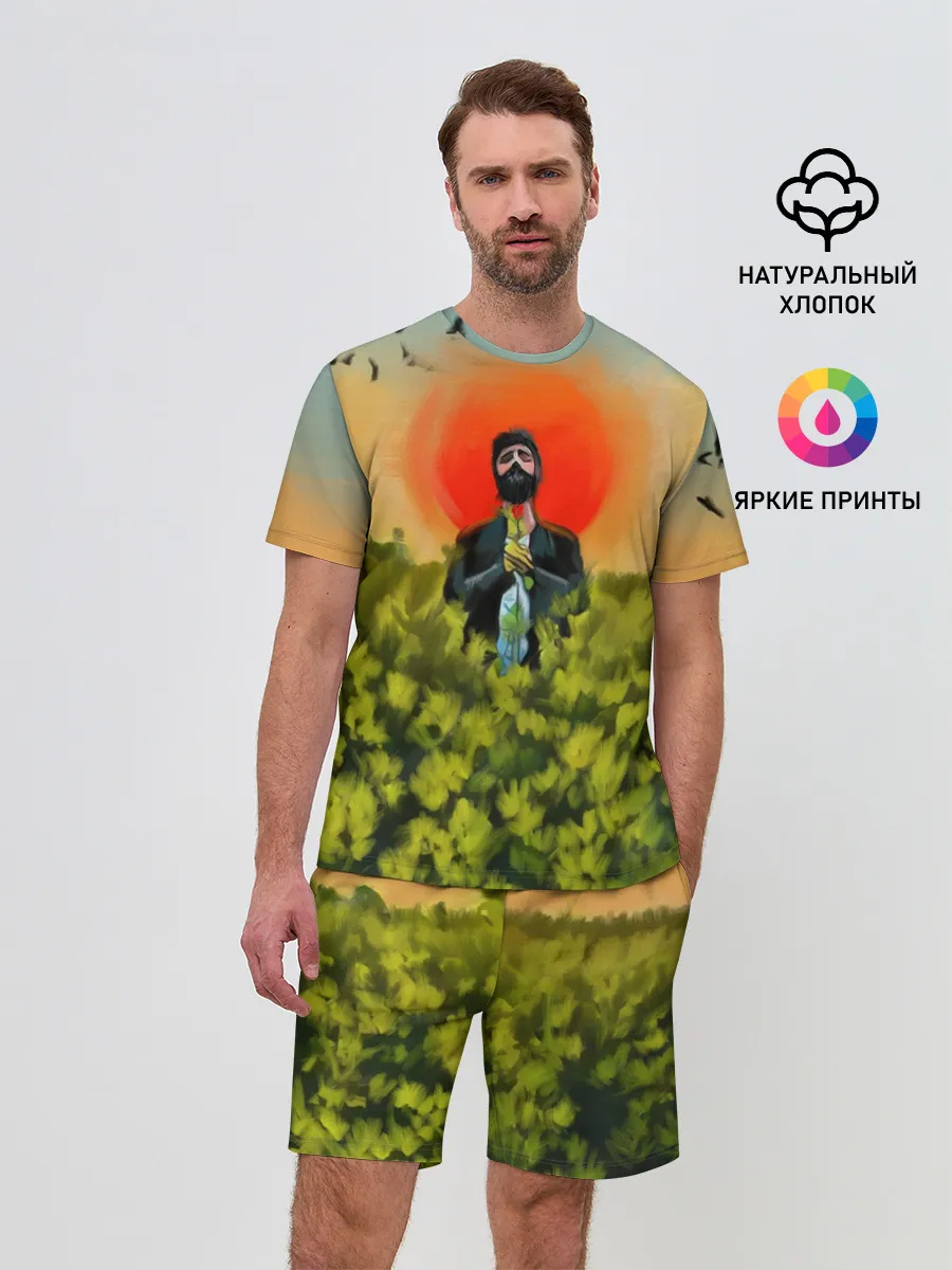 Мужской костюм с шортами / Один в поле