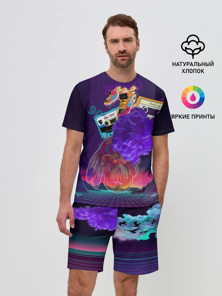 Мужской костюм с шортами / Ретро 90-е.